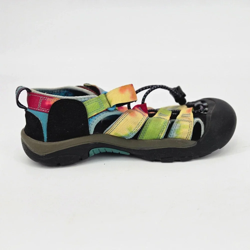 KEEN Newport H2 Tie Dye Rainbow Gorpcore Hiking Sandals Size Youth 3 EU 35 GUC